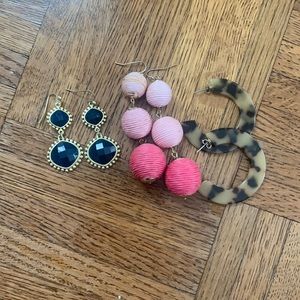 Assorted statement earrings